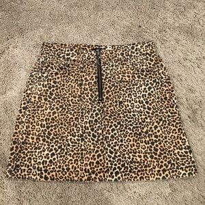 Urban outfitters leopard print skirt